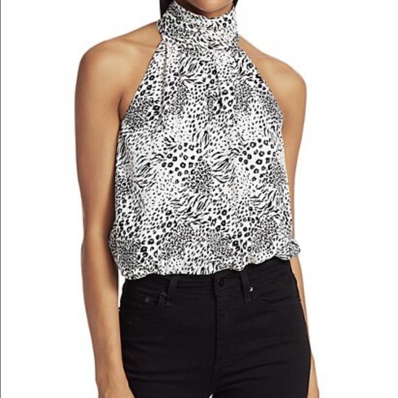 JOIE Erola Animal Print Halter Top - Picture 16 of 16